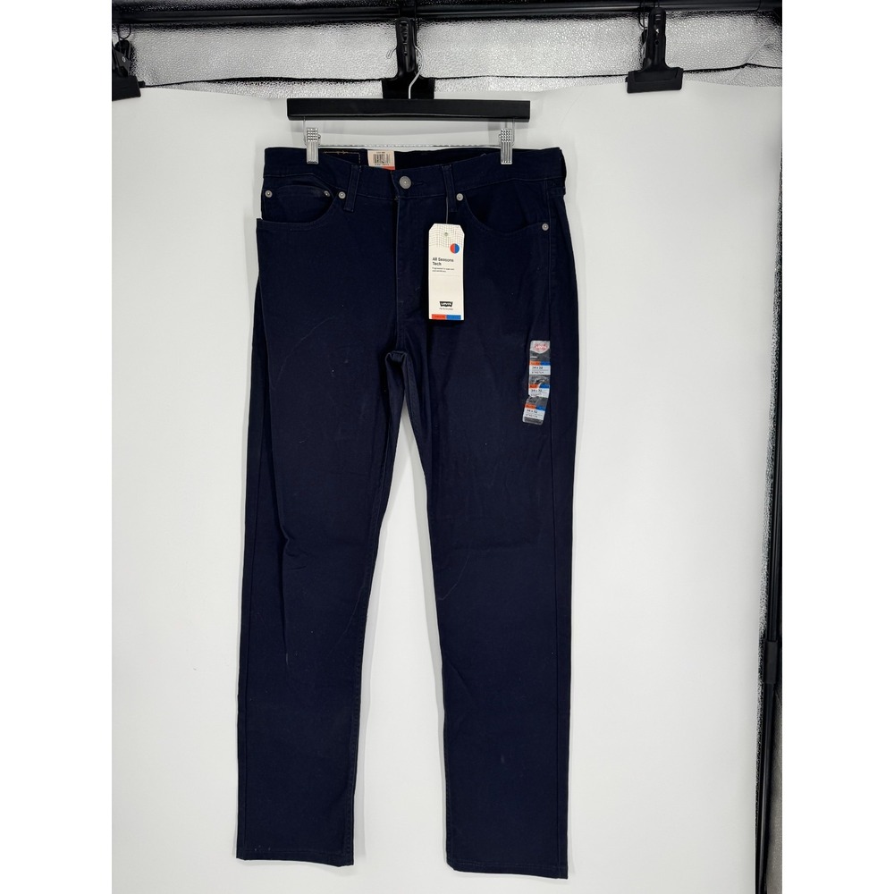 Levis 511 Slim Fit Chino Pants All Seasons Tech Navy Blue Mens 34x32 Stretch